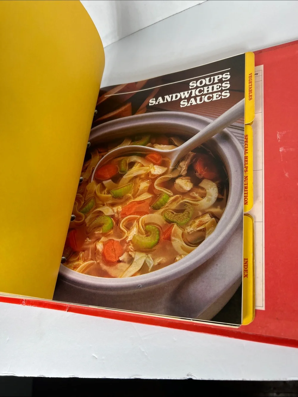 Betty Crocker Cookbook - Red Cover with Food Photography